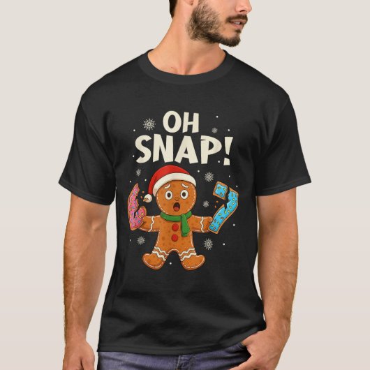 Gingerbread Six Seven 67 Bruh 6 7 Christmas Girl B T-shirt (Voorkant)
