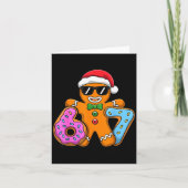 Gingerbread Six Seven 67 Ice Cream Drip Christmas  Kaart (Voorkant)
