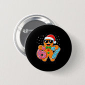Gingerbread Six Seven 67 Meme 6 7 Funny Christmas Ronde Button 5,7 Cm (Voorkant /achterkant)