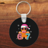 Gingerbread Six Seven 67 Meme 6 7 Funny Christmas  Sleutelhanger (Voorkant)