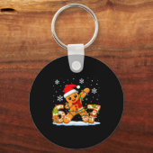 Gingerbread Six Seven 67 Meme 6 7 Funny Christmas  Sleutelhanger (Voorkant)