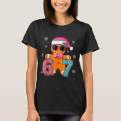 Gingerbread Six Seven 67 Meme 6 7 Funny Christmas  T-shirt (Voorkant)