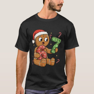 Gingerbread Six Seven 67 Meme 6 7 Funny Kerstmis  T-shirt
