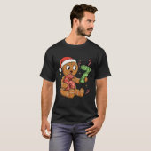 Gingerbread Six Seven 67 Meme 6 7 Funny Kerstmis T-shirt (Voorkant volledig)