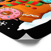 Gingerbread Six Seven Bruh Funny Christmas Meme Si Poster (Hoek)