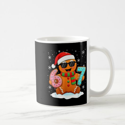 Gingerbread Six Seven Bruh Grappige Kerst Meme Si Koffiemok (Rechts)
