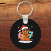 Gingerbread Six Seven Bruh Grappige Kerst Meme Si Sleutelhanger (Voorkant)