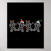 Gingerbread Skeleton Kerst Radiologie Shir Xray Poster (Voorkant)