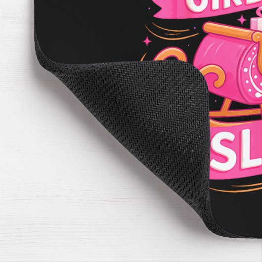 Gingerbread Sleigh Girl Nk Funny Christmas Women G Muismat (Hoek)