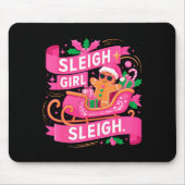 Gingerbread Sleigh Girl Nk Funny Christmas Women G Muismat (Voorkant)