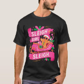 Gingerbread Sleigh Girl Nk Funny Christmas Women G T-shirt (Voorkant)