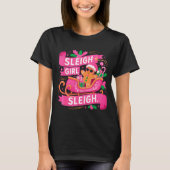 Gingerbread Sleigh Girl Nk Funny Christmas Women G T-shirt (Voorkant)