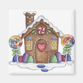 Gingerbread Snoep Huis Keukenmagneet Magneet