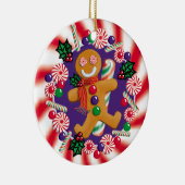 GINGERBREAD-SNOEP KERAMISCH ORNAMENT (Rechts)