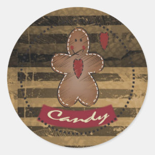 Gingerbread Snoep Treat Seal / Label