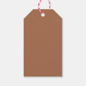 Gingerbread Snowflake Gift Labels Cadeaulabel (Achterkant)