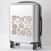 Gingerbread Snowflakes Vinyl Sticker Blad (Koffer)