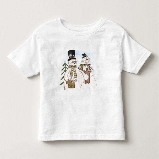 Gingerbread Snowmen T-shirts en cadeaus (Voorkant)