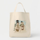 Gingerbread Snowmen T-shirts en cadeaus Tote Bag (Voorkant)