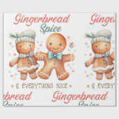Gingerbread Spice en alles Mooi Cadeaupapier (Vlak)