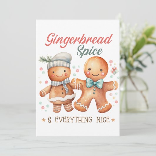 Gingerbread Spice en alles Mooi Kaart (Staand voorkant)
