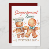 Gingerbread Spice en alles Mooi Kaart (Voorkant / Achterkant)
