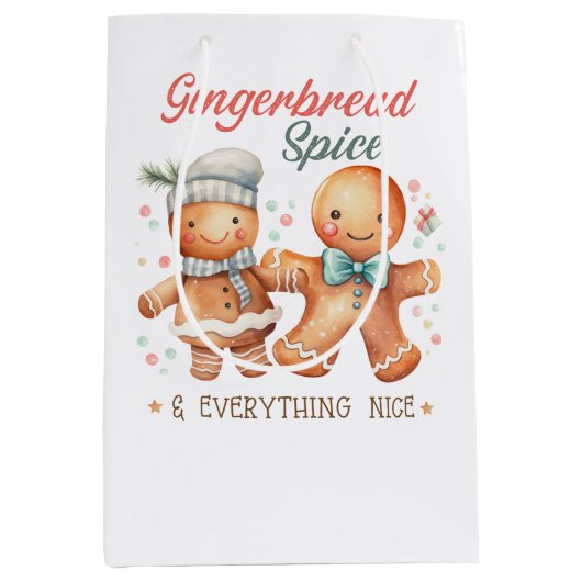 Gingerbread Spice en alles Mooi Medium Cadeauzakje (Voorkant)