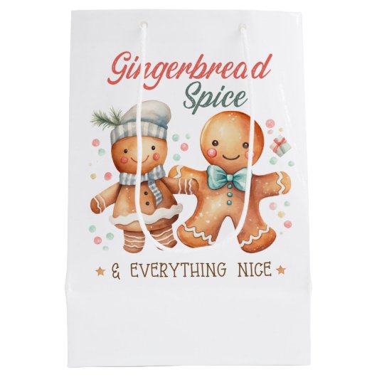 Gingerbread Spice en alles Mooi Medium Cadeauzakje (Achterkant)