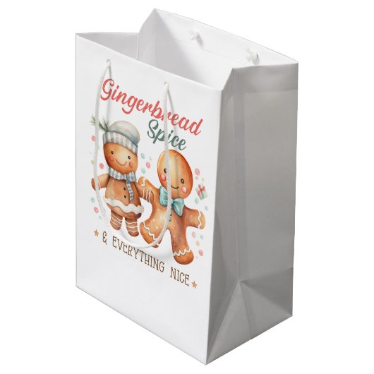 Gingerbread Spice en alles Mooi Medium Cadeauzakje (Achterkant Gekanteld)