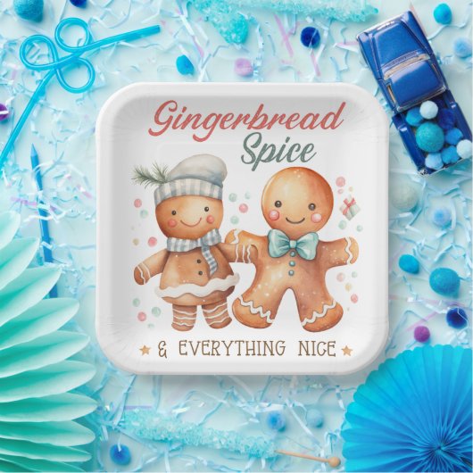 Gingerbread Spice en alles Mooi Papieren Bordje (Feest)