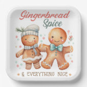 Gingerbread Spice en alles Mooi Papieren Bordje (Voorkant)