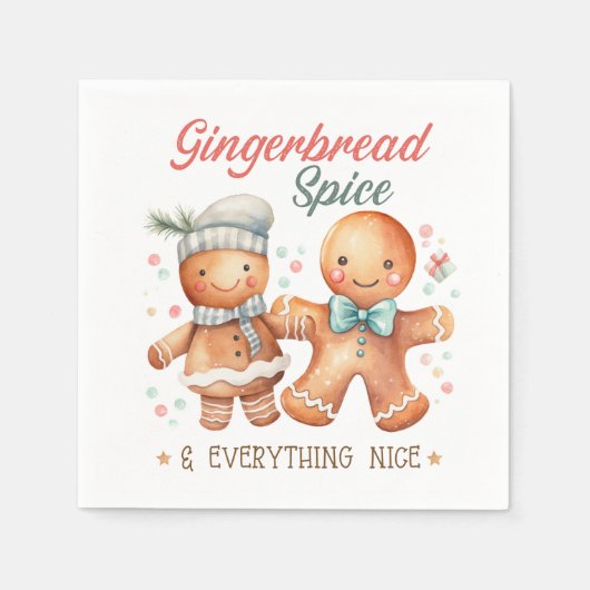 Gingerbread Spice en alles Mooi Servet (Voorkant)