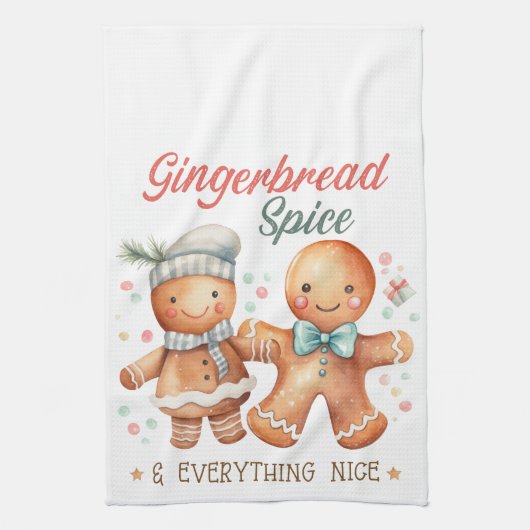 Gingerbread Spice en alles Mooi Theedoek (Verticaal)