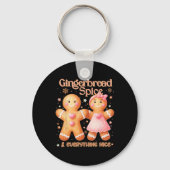 Gingerbread Spice en alles wat lekker lieve Christ Sleutelhanger (Voorkant)