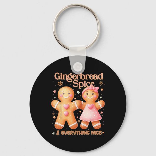 Gingerbread Spice en alles wat lekker lieve Christ Sleutelhanger (Voorkant)