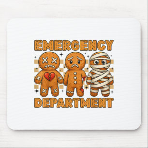 Gingerbread Spoedeisende Hulp Kerstverpleegster D Muismat