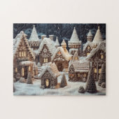 Gingerbread stad legpuzzel (Horizontaal)