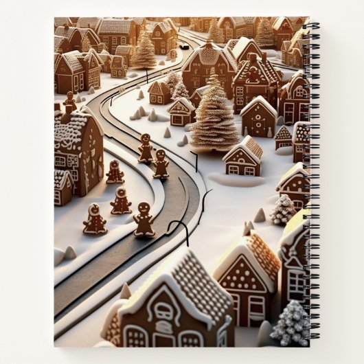 Gingerbread stad notitieboek (Achterkant)