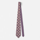 Gingerbread Stars Spiced Plum Neck Tie Stropdas (Voorkant)