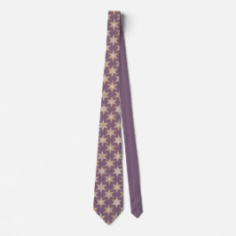 Gingerbread Stars Spiced Plum Neck Tie Stropdas