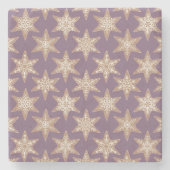 Gingerbread Stars Spiced Plum Stenen Onderzetter (Voorkant)