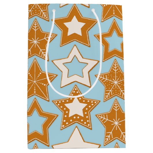Gingerbread Sterren (Feestdagen) Cadeautas (Voorkant)