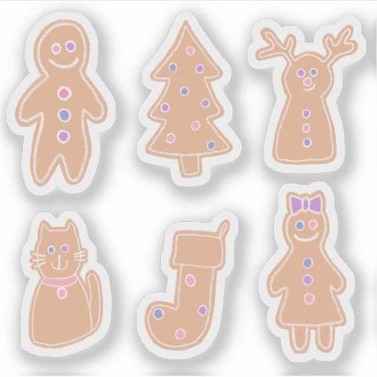 Gingerbread Stickers (Voorkant)