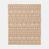 Gingerbread Stripe Fleece Deken (Voorkant)