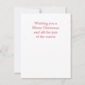 GINGERBREAD SURPRISE 4.25x5.5 Platte kerst Kaart (Achterkant)