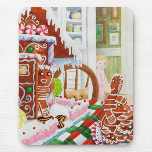 GINGERBREAD SURPRISE Mousepad Muismat (Voorkant)