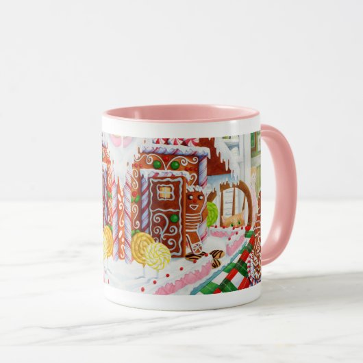 GINGERBREAD SURPRISE Roze Combo Mok (Voorkant rechts)
