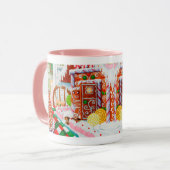 GINGERBREAD SURPRISE Roze Combo Mok (Voorkant links)