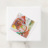 GINGERBREAD SURPRISE Square Cadeau Labels (In situ)