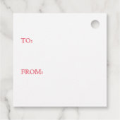 GINGERBREAD SURPRISE Square Cadeau Labels (Achterkant)